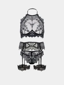 Нижня білизна Fox lingerie модель 2022blackbridepan Фото