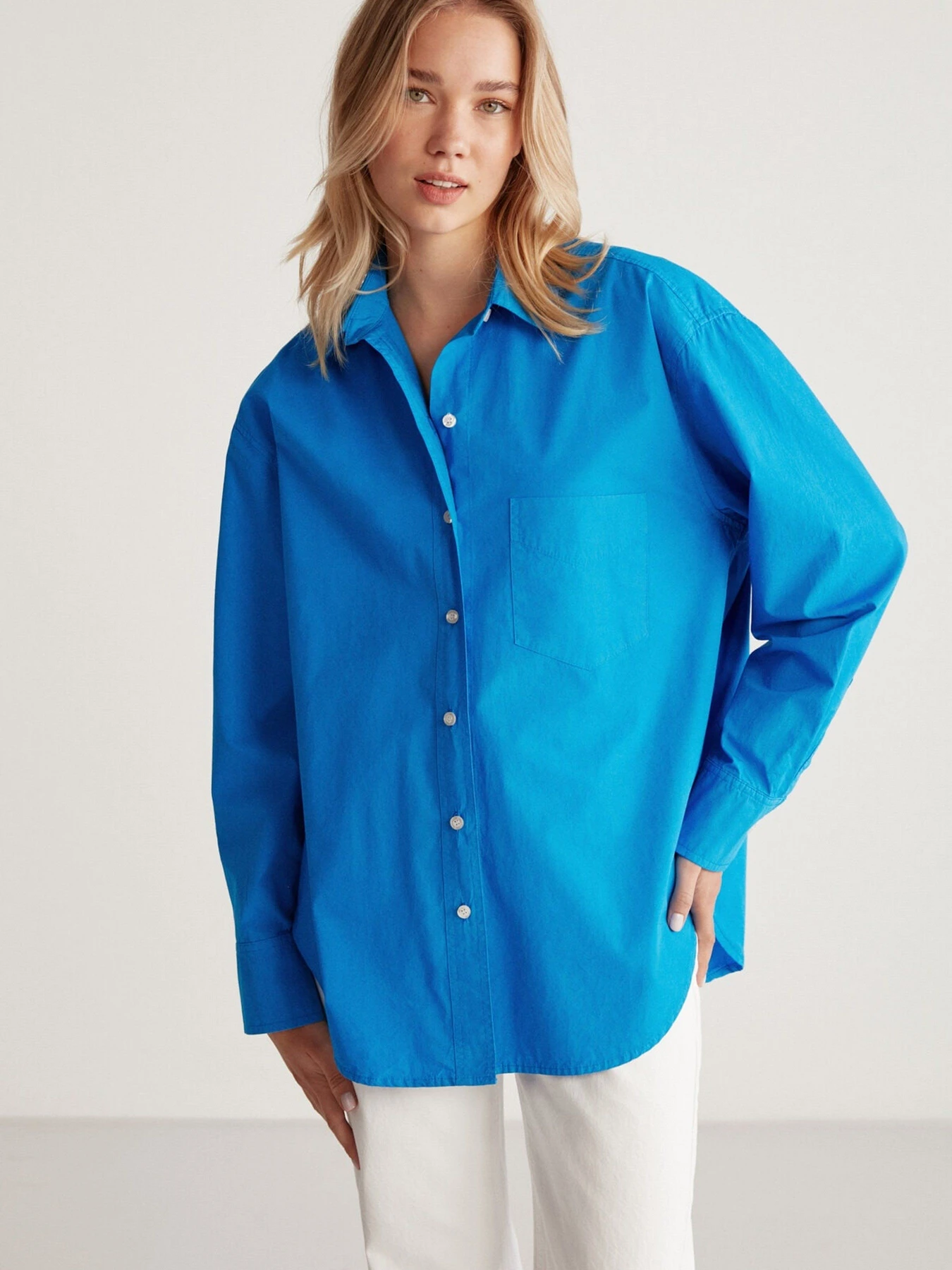 Сорочки Grimelange Susan модель SUSAN01042023/Blue Сорочки Grimelange Susan модель SUSAN01042023/Blue Фото