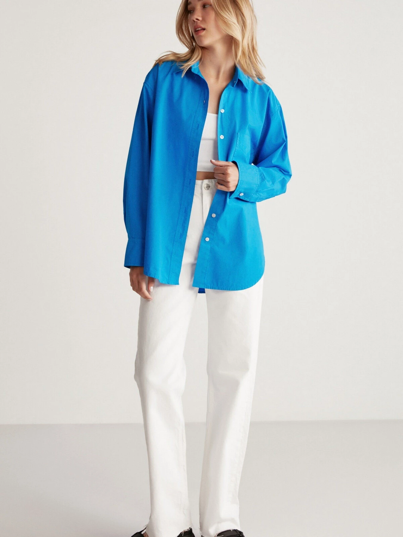 Сорочки Grimelange Susan модель SUSAN01042023/Blue Сорочки Grimelange Susan модель SUSAN01042023/Blue Фото