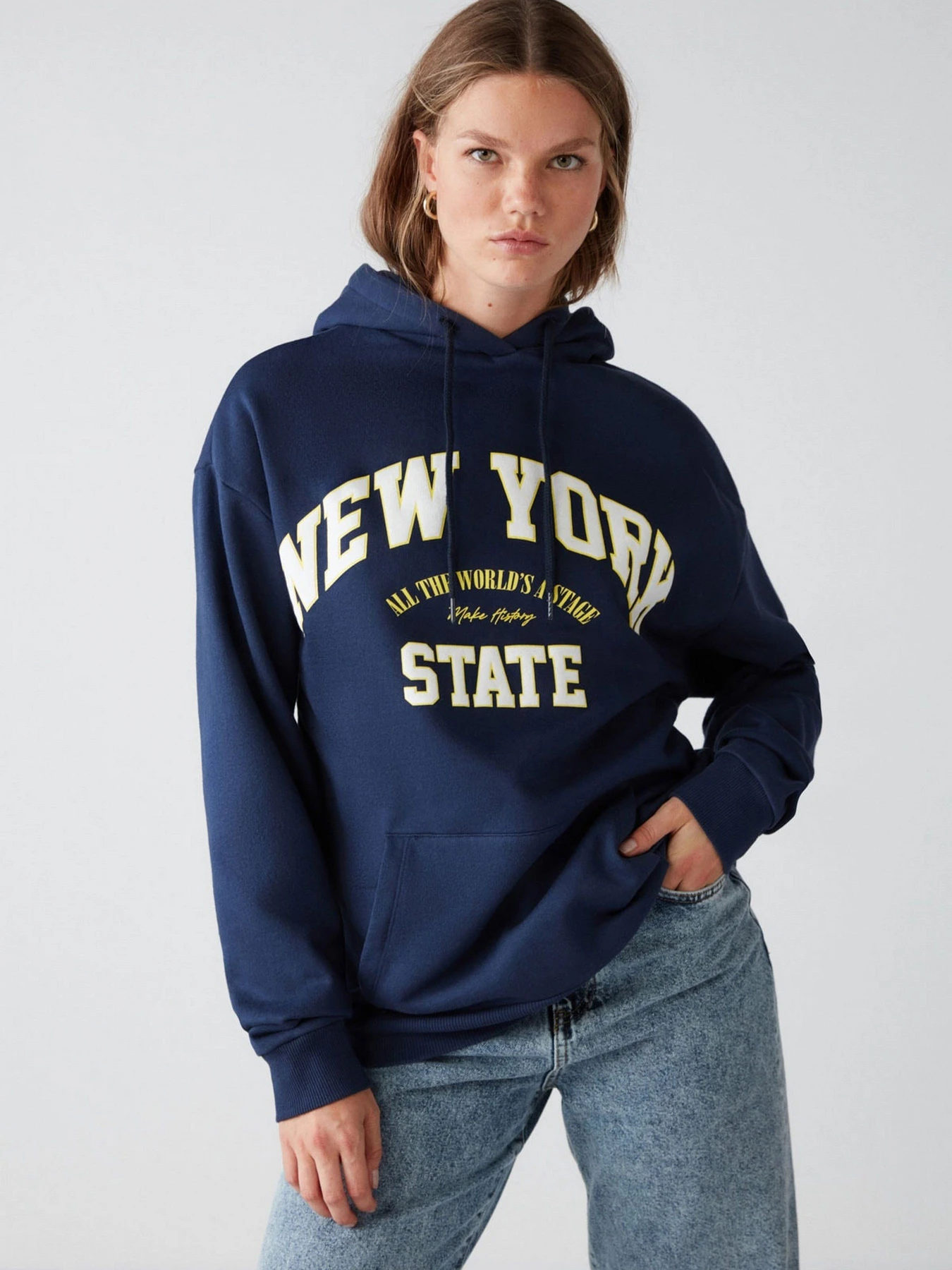 Худі та світшоти Grimelange Alina модель ALINA01092022/Navy Blue Худі та світшоти Grimelange Alina модель ALINA01092022/Navy Blue Фото