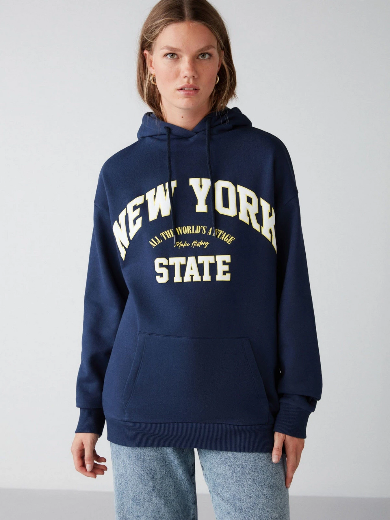 Худі та світшоти Grimelange Alina модель ALINA01092022/Navy Blue Худі та світшоти Grimelange Alina модель ALINA01092022/Navy Blue Фото