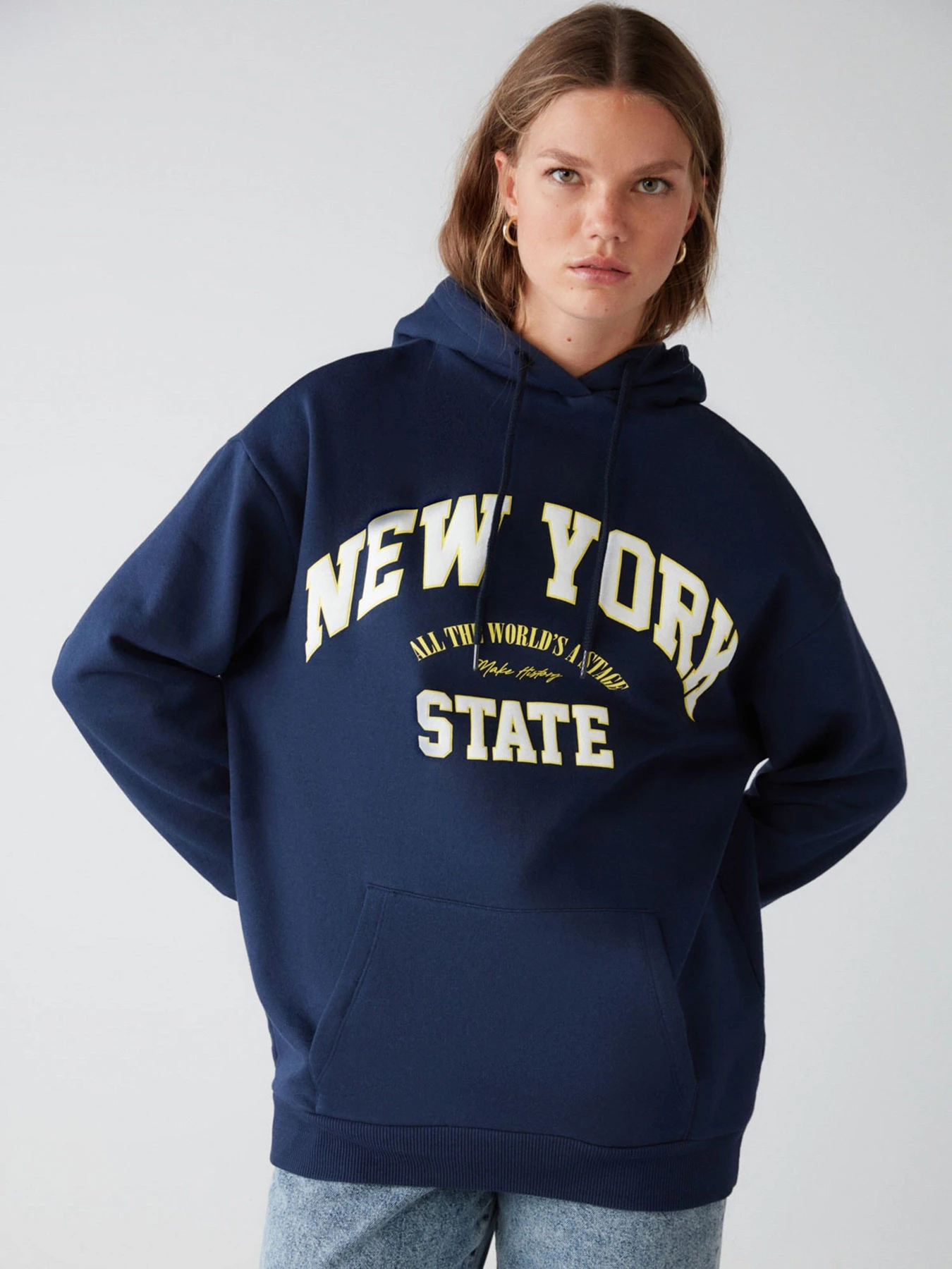 Худі та світшоти Grimelange Alina модель ALINA01092022/Navy Blue Худі та світшоти Grimelange Alina модель ALINA01092022/Navy Blue Фото
