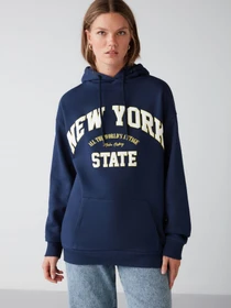 Худі та світшоти Grimelange Alina модель ALINA01092022/Navy Blue Фото