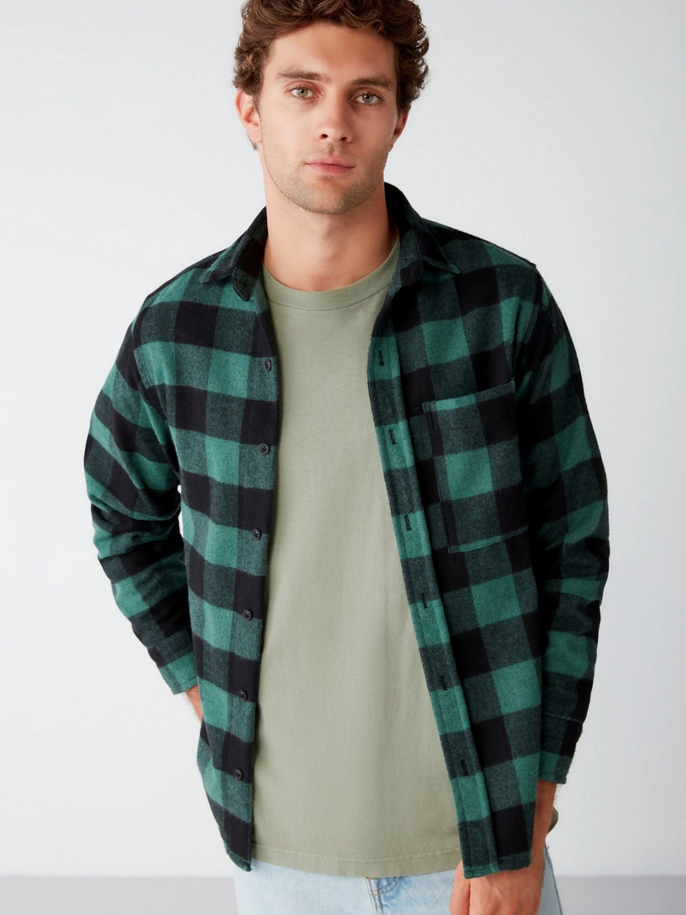 Сорочки Grimelange Cullen модель CULLEN13092020/Green Сорочки Grimelange Cullen модель CULLEN13092020/Green Фото