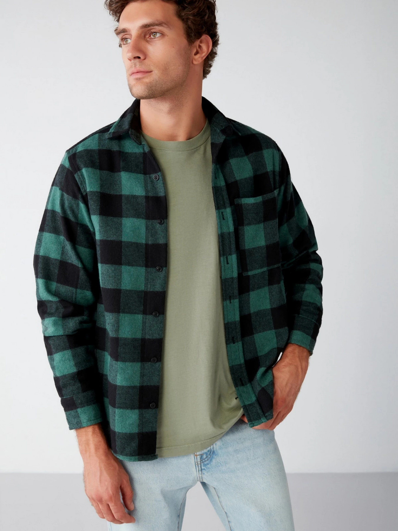 Сорочки Grimelange Cullen модель CULLEN13092020/Green Сорочки Grimelange Cullen модель CULLEN13092020/Green Фото