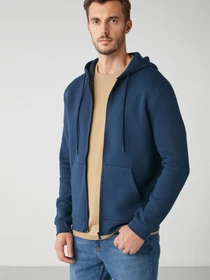 Худі та світшоти Grimelange Insider модель INSIDER01092022/Navy Blue Фото