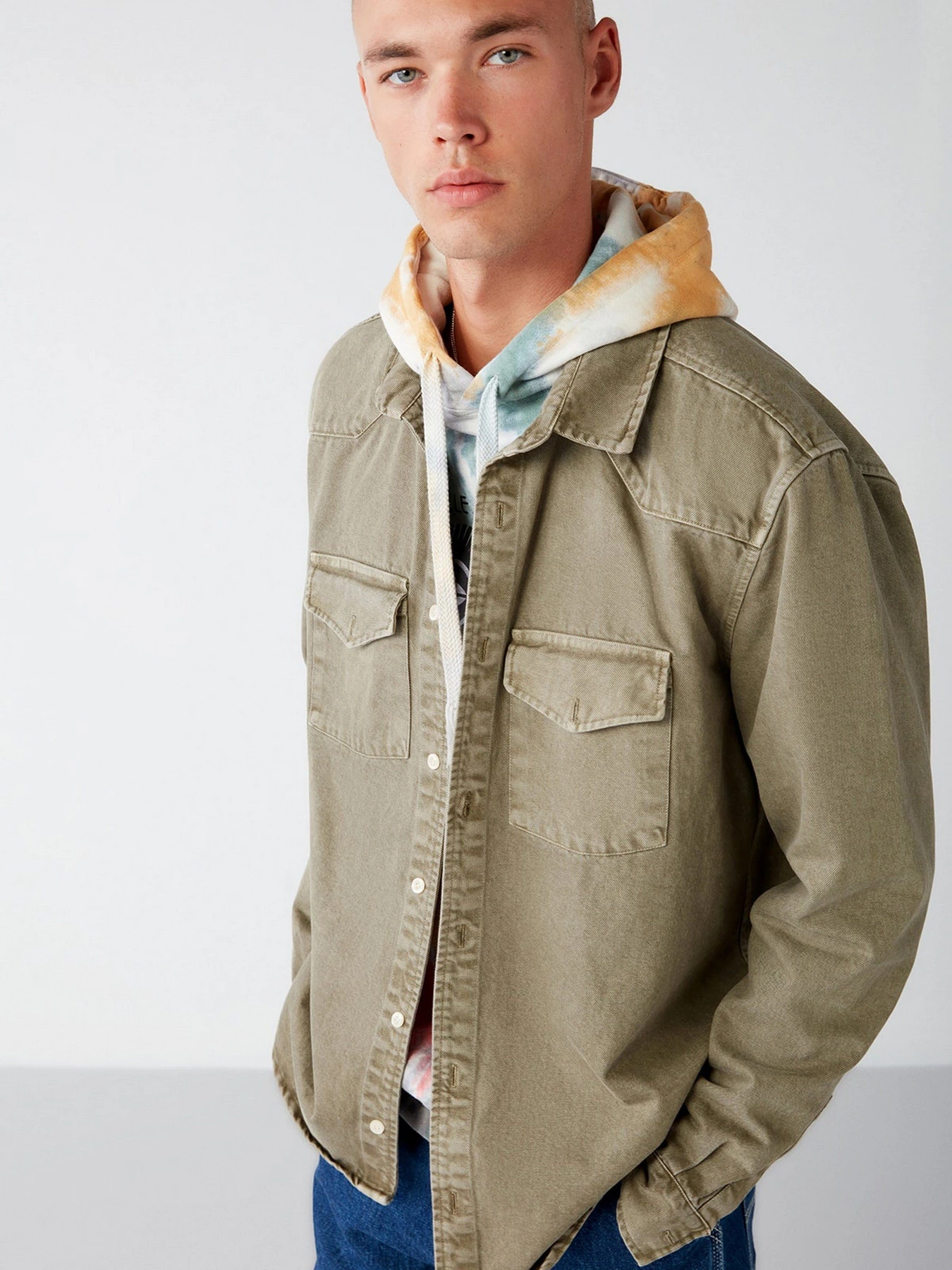 Рубашки Grimelange Jimmy модель JIMMY01092022/Khaki Рубашки Grimelange Jimmy модель JIMMY01092022/Khaki Фото
