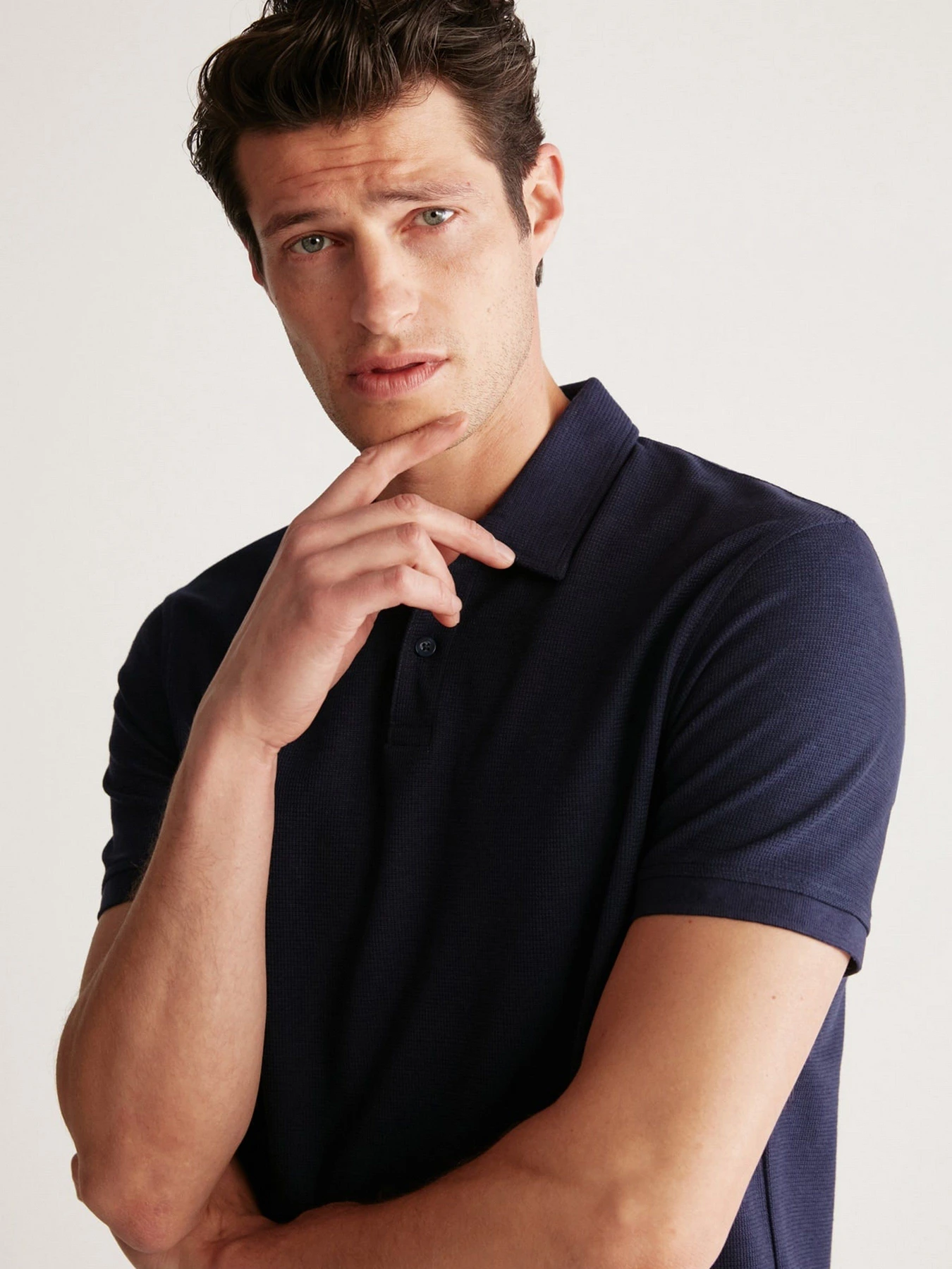 Футболки и поло Grimelange Laporte модель LAPORTE01042023/Navy Blue Футболки и поло Grimelange Laporte модель LAPORTE01042023/Navy Blue Фото
