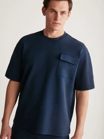 Футболки и поло Grimelange Artur модель ARTUR01042023/Navy Blue Фото