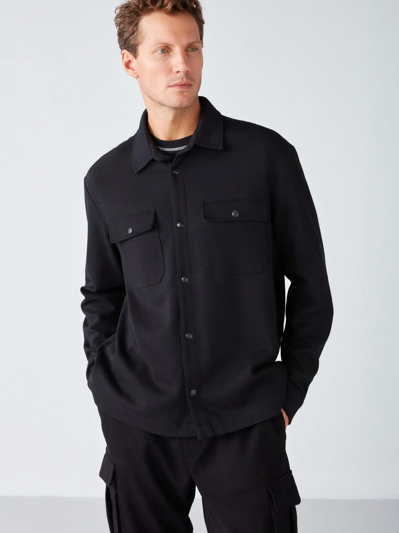 Рубашки Grimelange Maze модель MAZE01092022/Black Фото