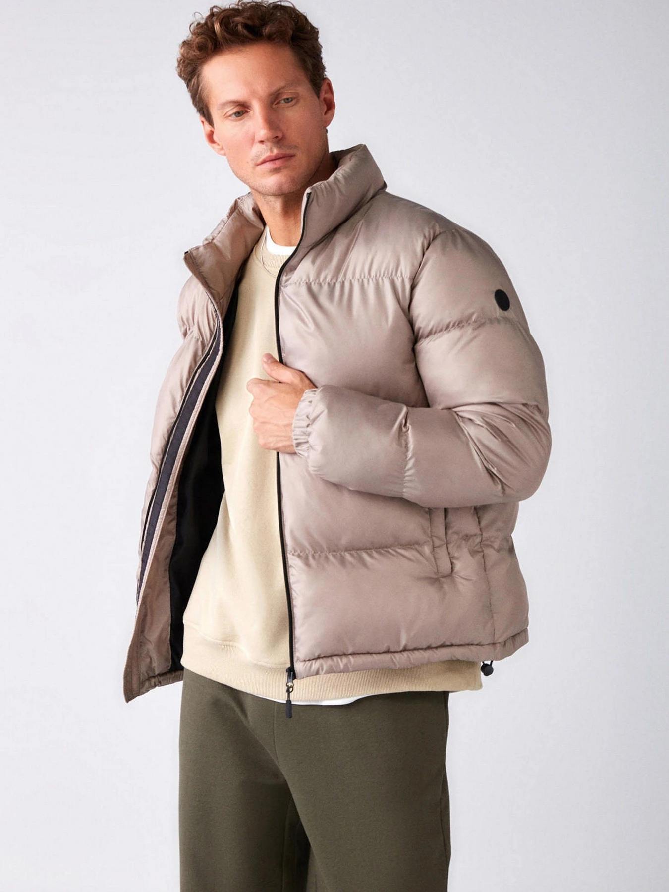 Куртки и дубленки Grimelange Reed модель REED01092022/Beige Фото