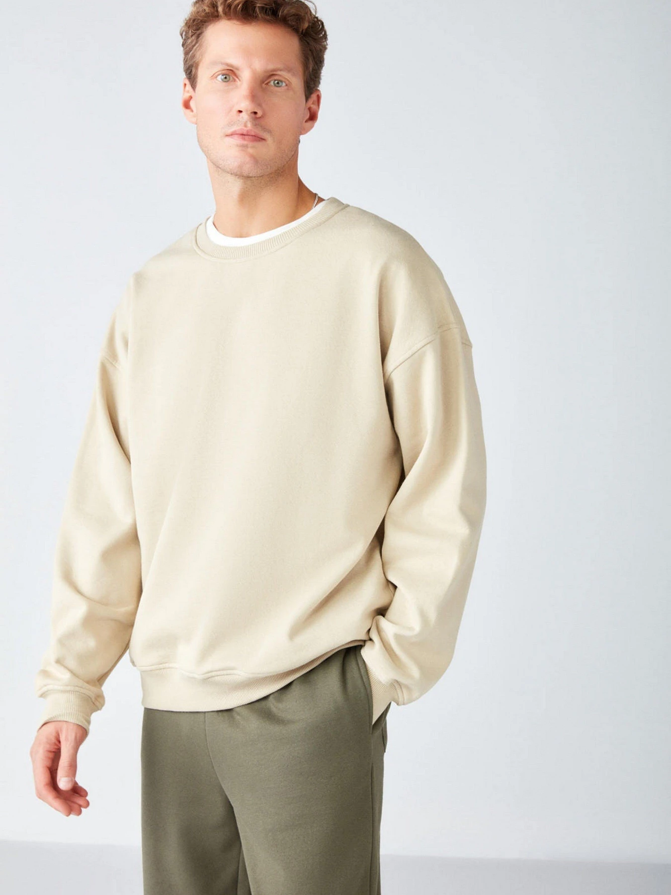 Худи и свитшоты Grimelange Stephan модель STEPHAN01092022/Beige Худи и свитшоты Grimelange Stephan модель STEPHAN01092022/Beige Фото