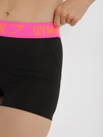 Шорти Gymshark модель GLSH002_чорний з рожевим Фото