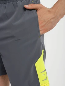 Шорти Gymshark модель GMSH013_сірий з жовтим Фото