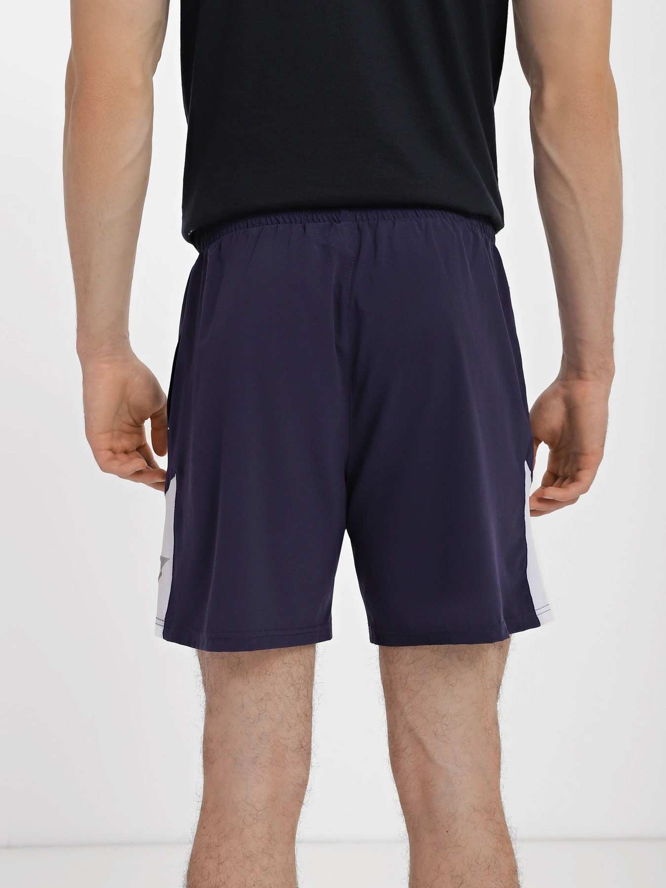 Шорти Gymshark модель GMSH013_т.синій з білим Шорти Gymshark модель GMSH013_т.синій з білим Фото