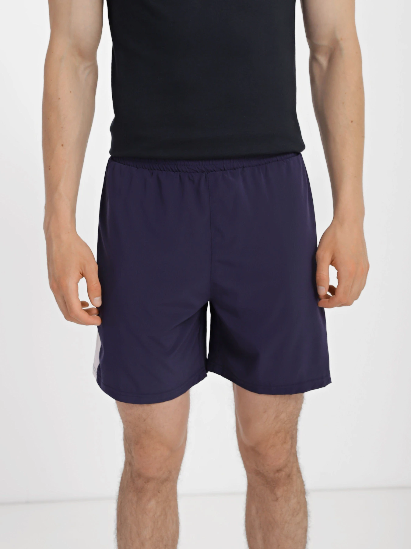 Шорти Gymshark модель GMSH013_т.синій з білим Шорти Gymshark модель GMSH013_т.синій з білим Фото
