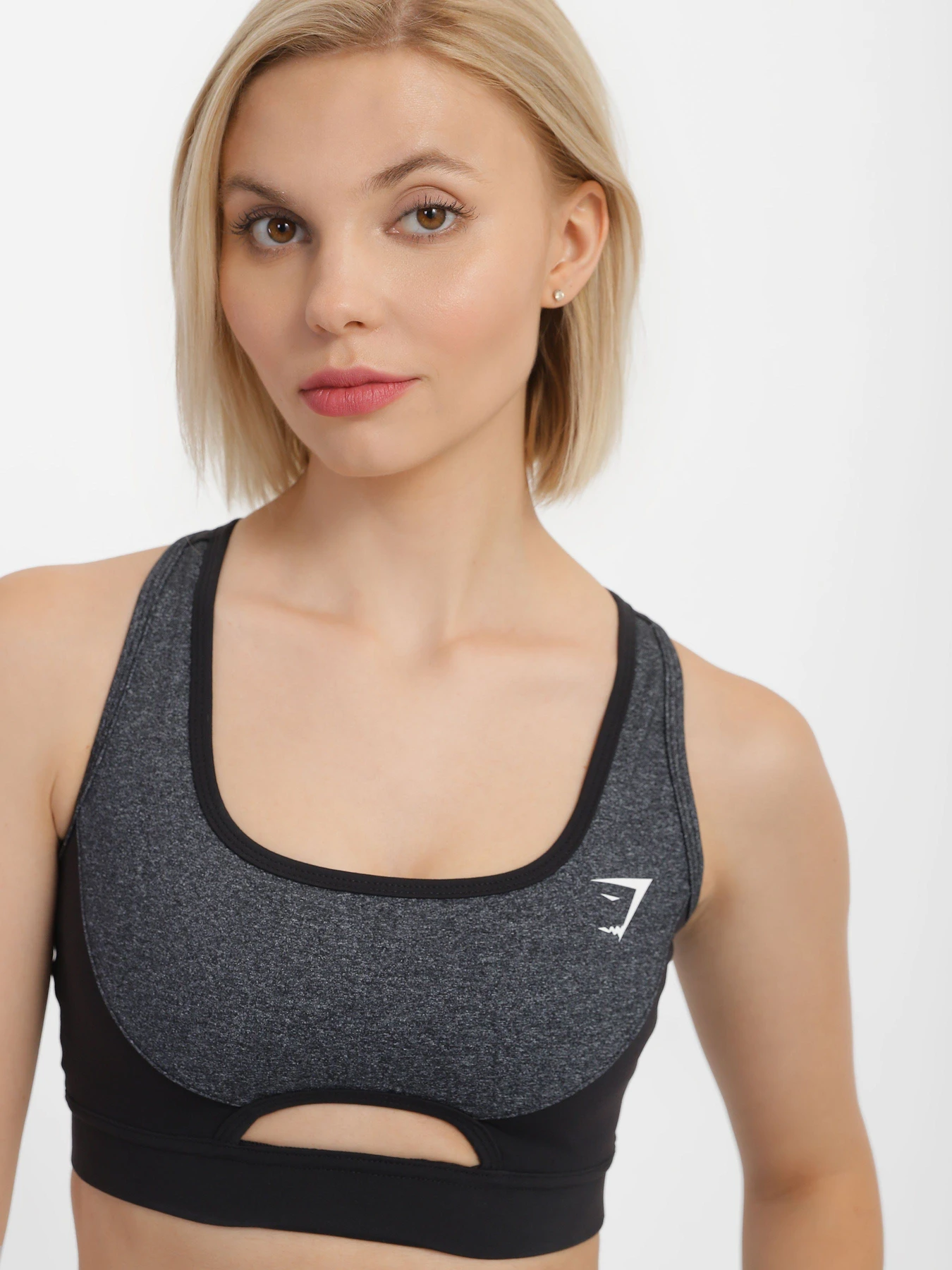 Футболки и поло Gymshark модель GLSB022_сірий комб. Футболки и поло Gymshark модель GLSB022_сірий комб. Фото