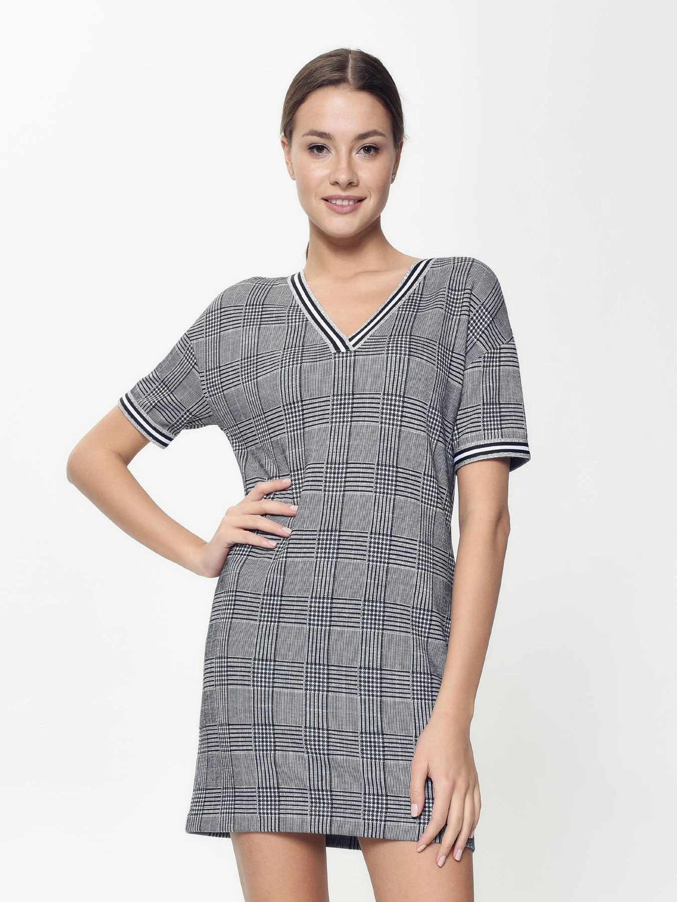 Платья Conte Elegant модель 18С-644ТСП-grey-check Фото