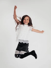 Колготы Conte Kids модель 4С-03 СП 466 чорний-сірий Фото