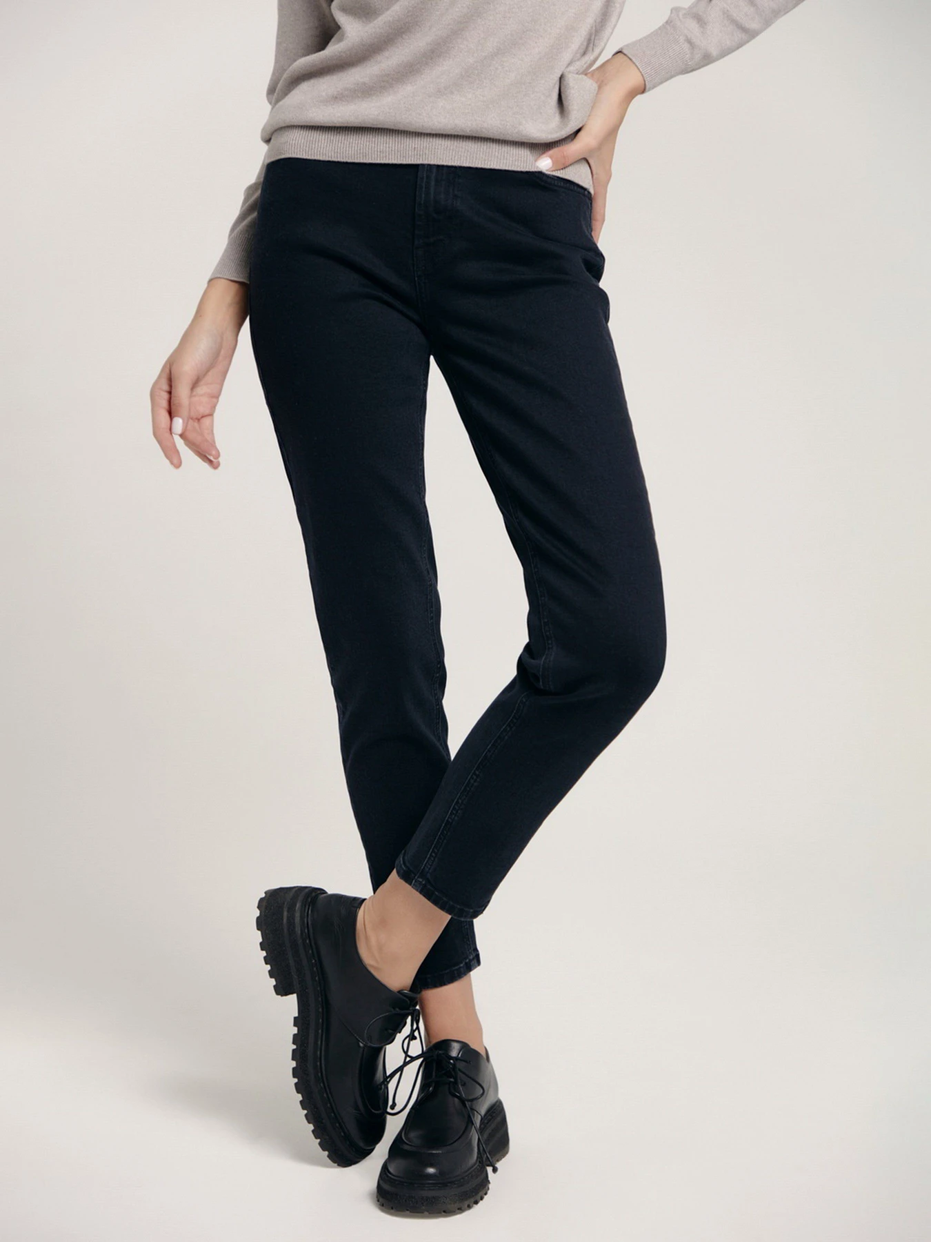 Джинсы Conte Elegant модель CON-358-washed black Джинсы Conte Elegant модель CON-358-washed black Фото