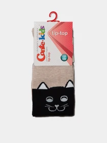 Колготы Conte Kids модель 4С-04 СП 466 чорний-бежевий Фото
