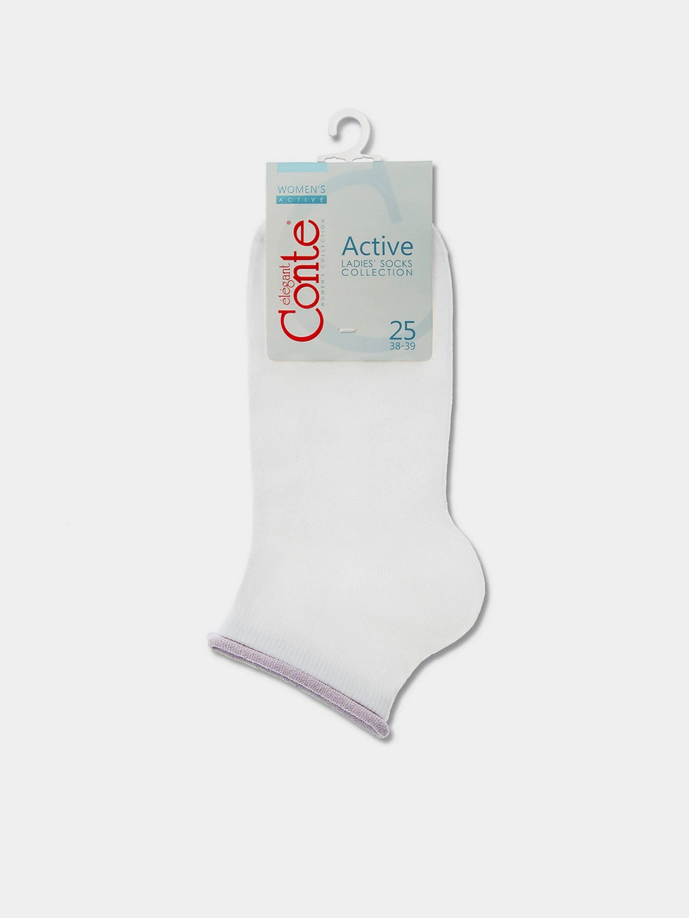 Шкарпетки та гольфи Conte Elegant модель 12С-32СП 035 білий-бузковий Шкарпетки та гольфи Conte Elegant модель 12С-32СП 035 білий-бузковий Фото
