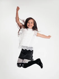 Колготи Conte Kids модель 5С-07 СП 466 чорний-сірий Фото