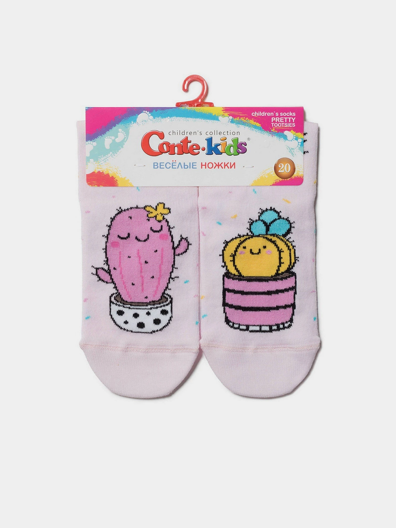 Шкарпетки та гольфи Conte Kids модель 17С-10СП 476 світло-рожевий Фото