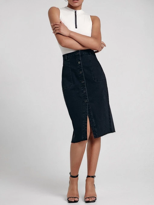 Юбки Conte Elegant модель CON-439-washed black Фото