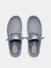 Сліпони та мокасини HEY DUDE WALLY STRETCH CANVAS LGR модель 40700-007 Фото