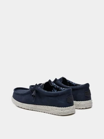 Слипоны и мокасины HEY DUDE WALLY STRETCH CANVAS NAVY модель 40700-410 Фото