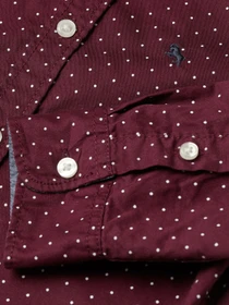 Рубашки H&M модель 0866126_бордовий комб. Фото