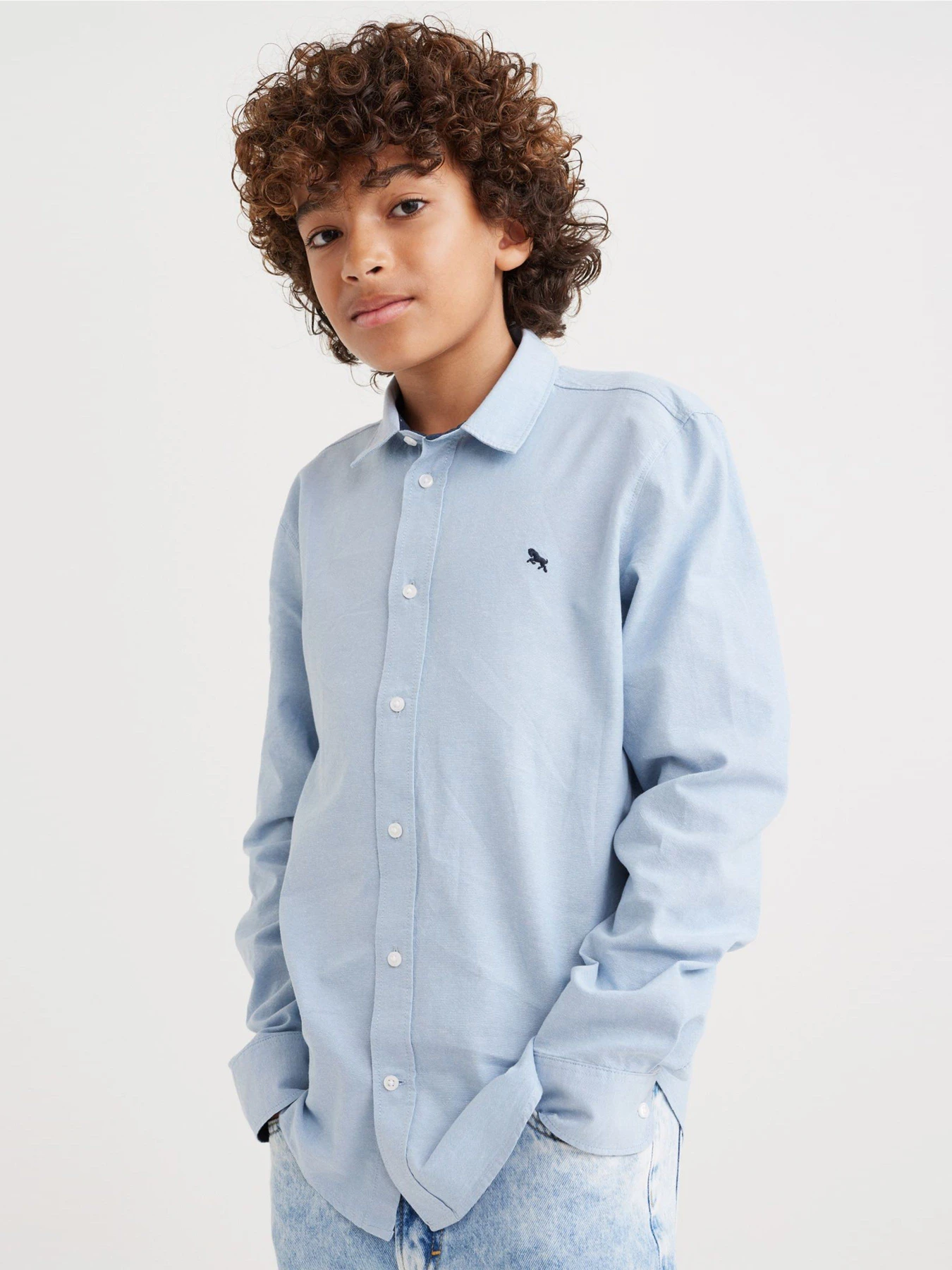 Рубашки H&M модель 0688464_с.синій Фото