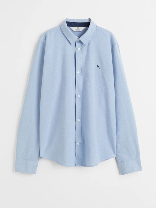 Рубашки H&M модель 0688464_с.синій Фото