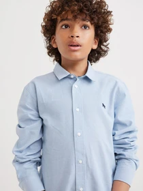 Рубашки H&M модель 0688464_с.синій Фото