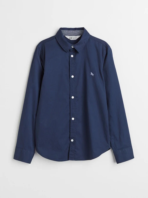 Рубашки H&M модель 0688464_синій Фото