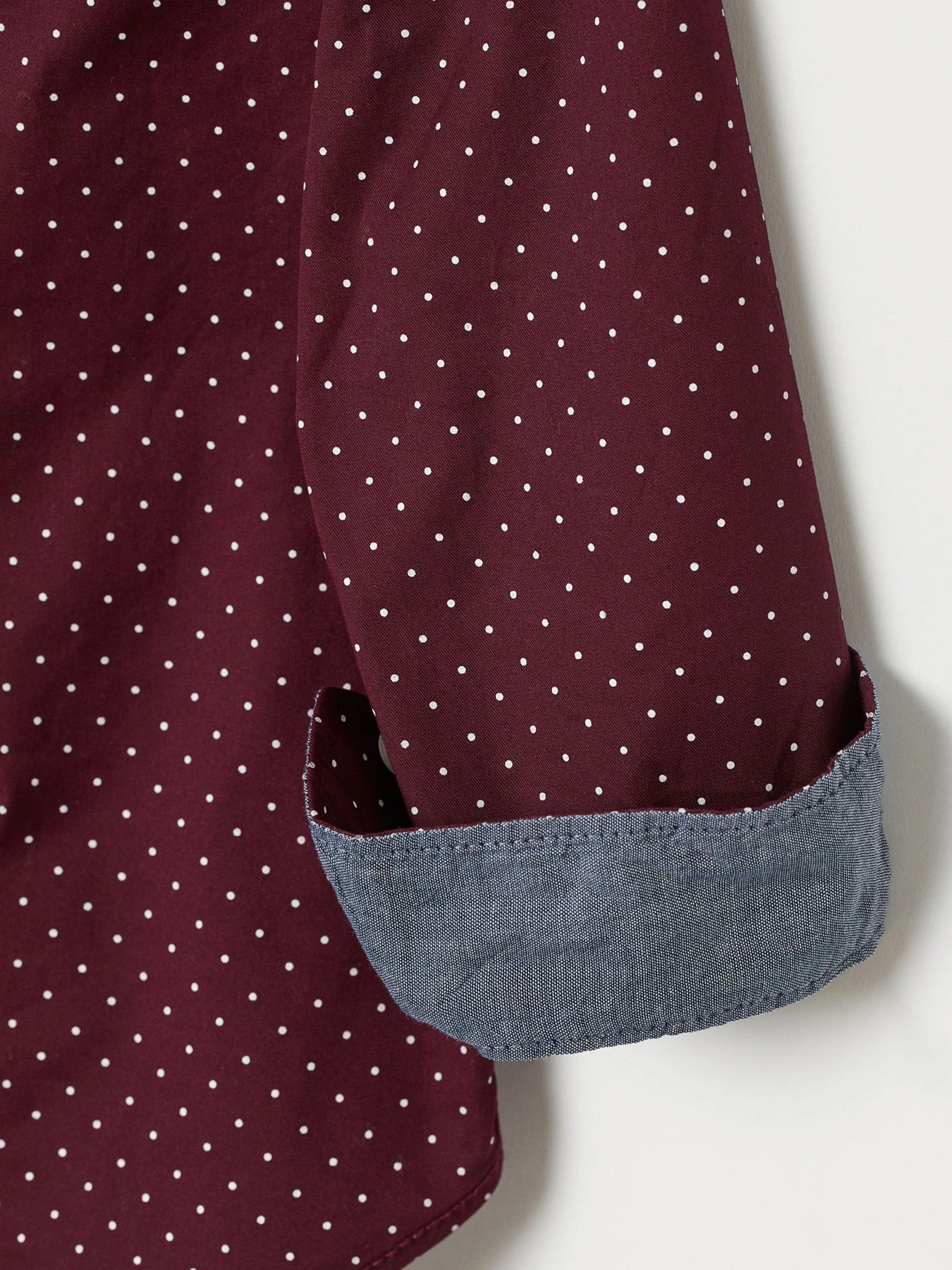 Рубашки H&M модель 0742177_бордовий комб. Рубашки H&M модель 0742177_бордовий комб. Фото