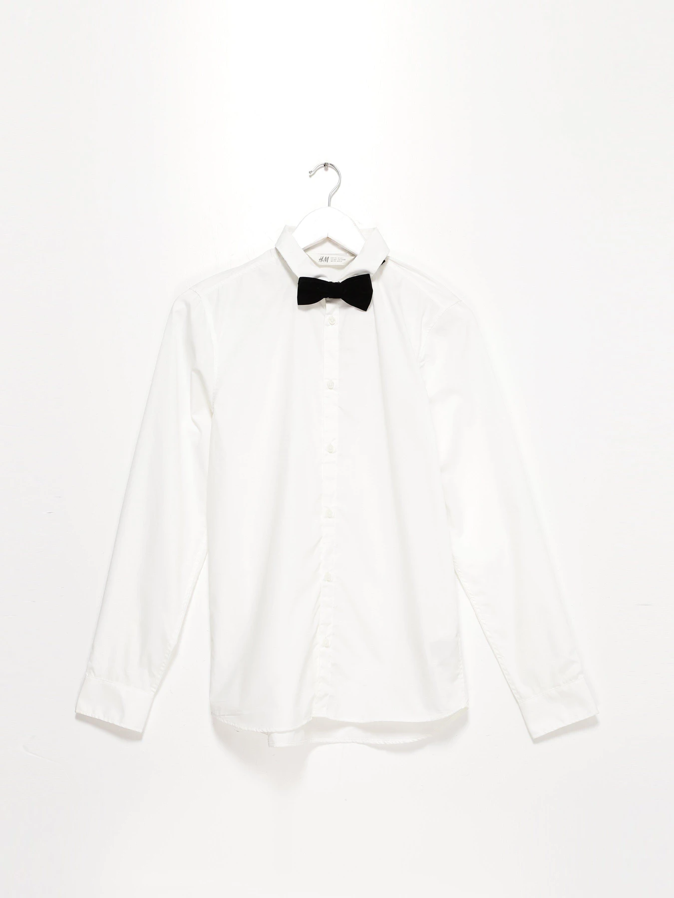 Рубашки H&M модель 0754344_білий з чорним Фото