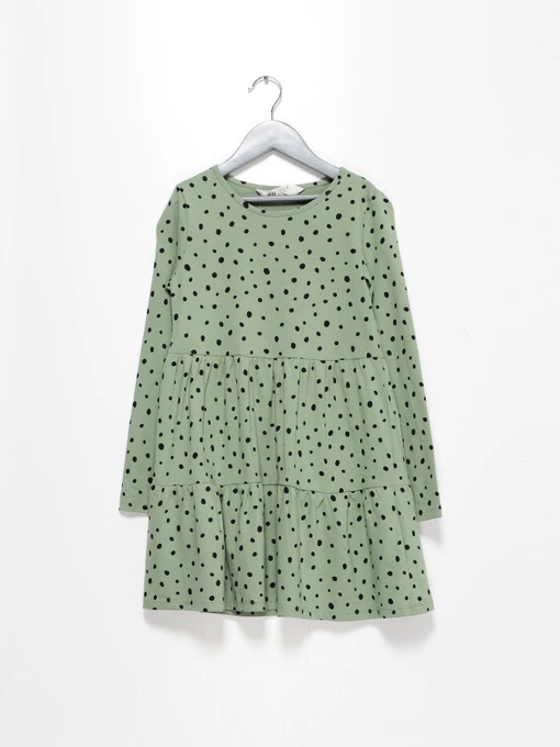 Платья H&M модель 0912312_оливковий з чорним Фото