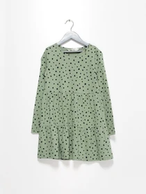 Платья H&M модель 0912312_оливковий з чорним Фото