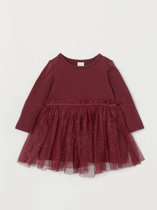 Платья H&M модель 0873109_бордовий Фото