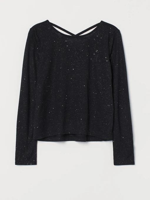 Худи и свитшоты H&M модель 0887809_чорний комб. Фото