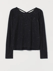 Худи и свитшоты H&M модель 0887809_чорний комб. Фото