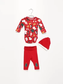 Одежда для младенцев H&M модель 0866482_червоний комб. Фото
