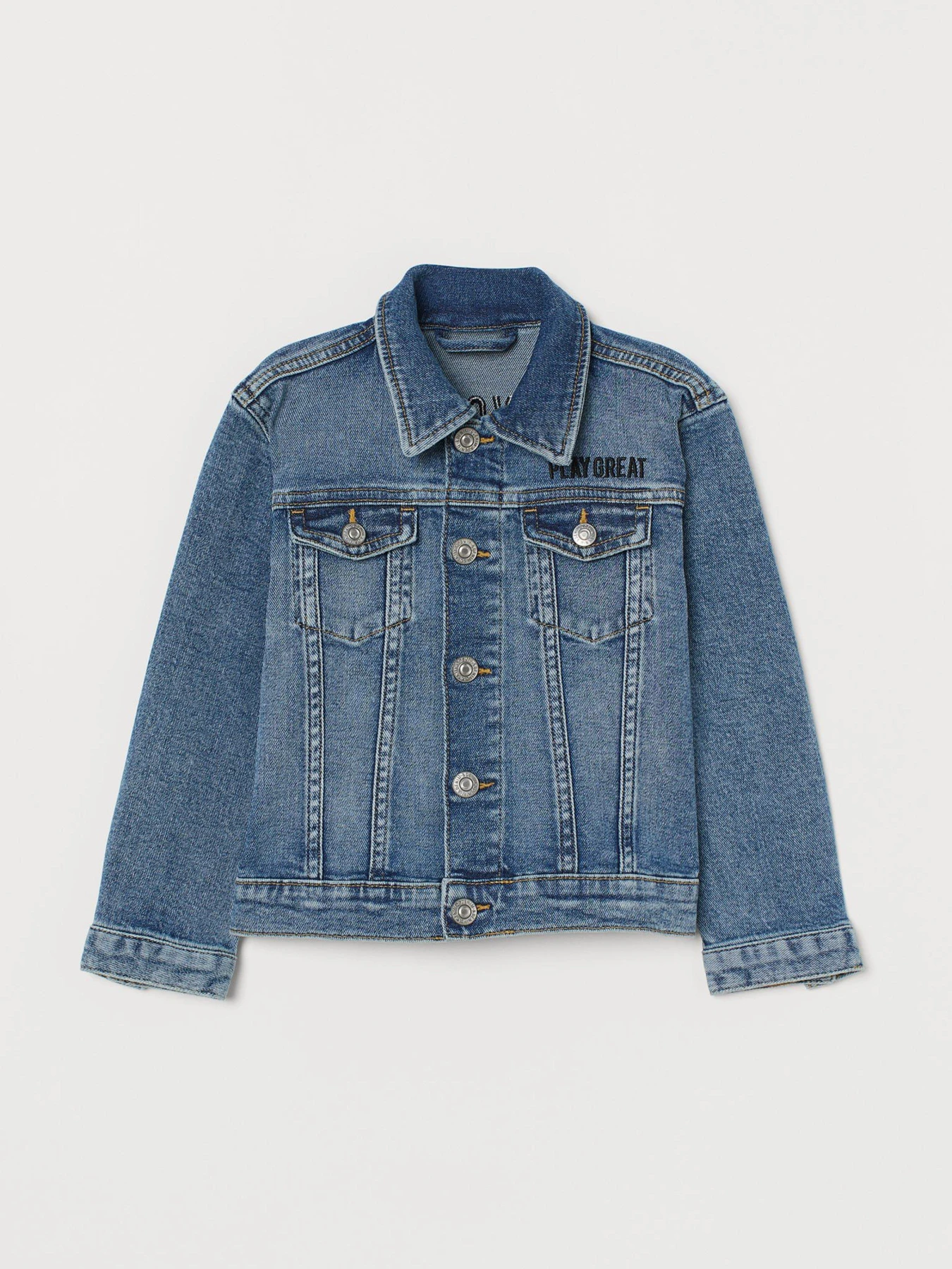 Куртки и дубленки H&M модель 0839939_синій комб. Куртки и дубленки H&M модель 0839939_синій комб. Фото