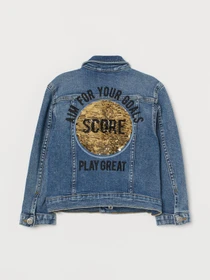 Куртки и дубленки H&M модель 0839939_синій комб. Фото