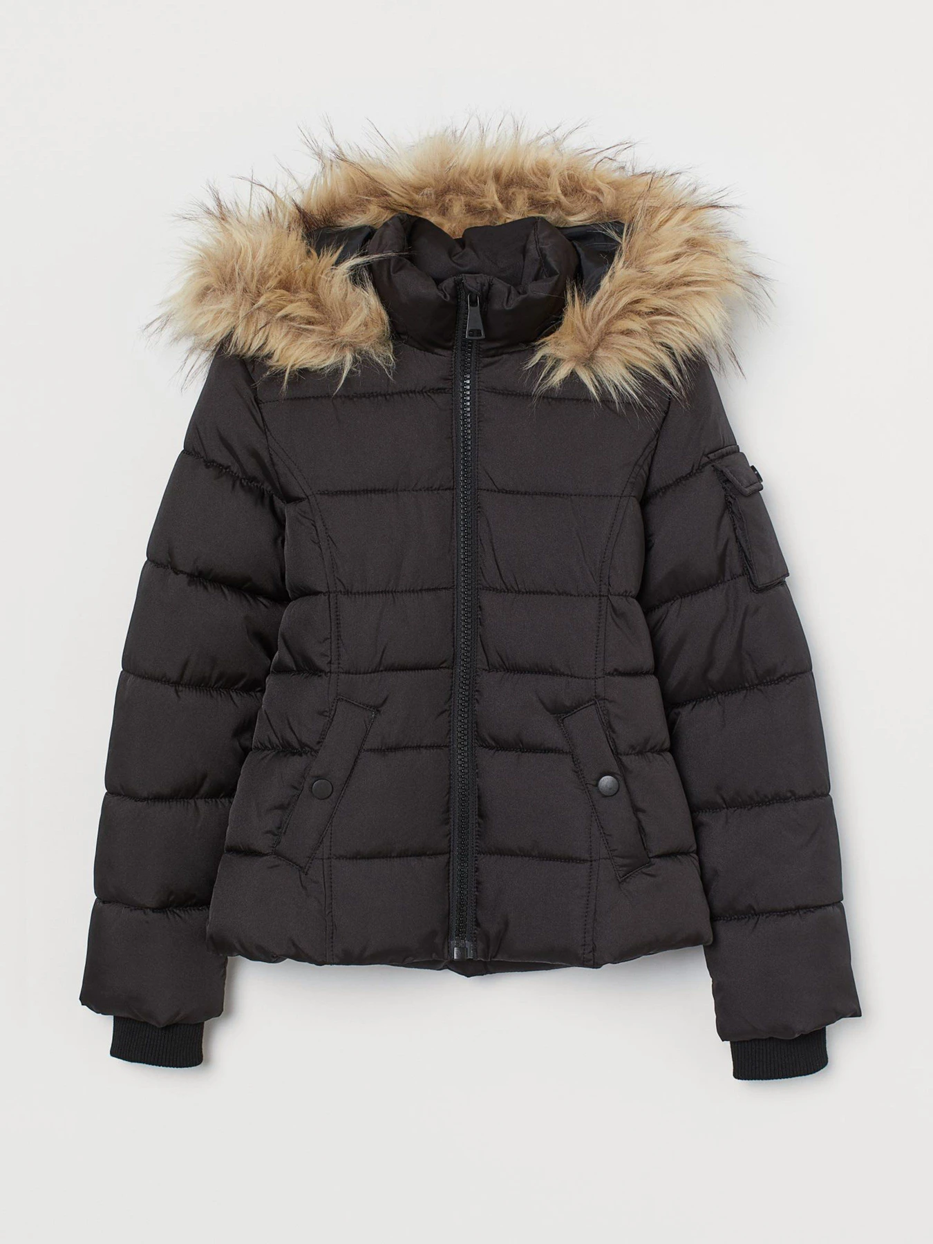 Куртки та дублянки H&M модель 0762618_чорний Фото
