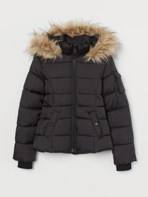 Куртки та дублянки H&M модель 0762618_чорний Фото