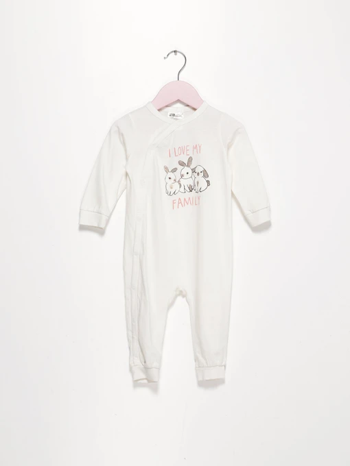 Одяг для немовлят H&M модель 0769102_білий комб. Фото