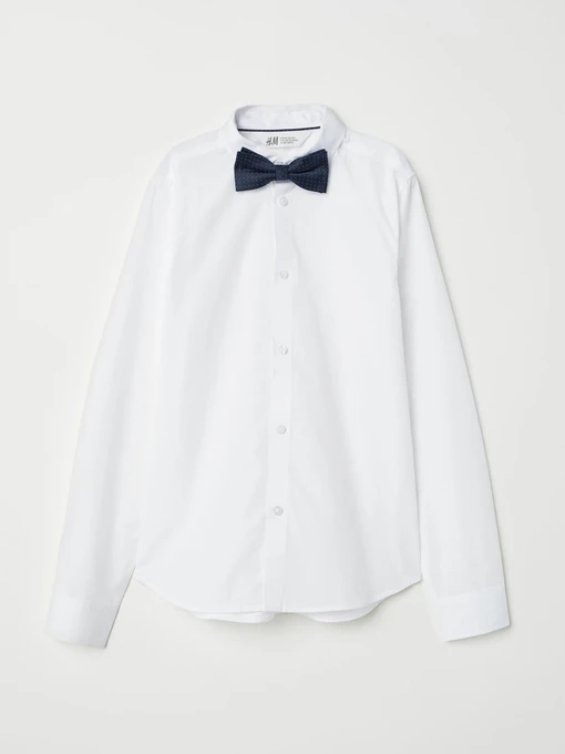 Рубашки H&M модель 0579165_білий Фото